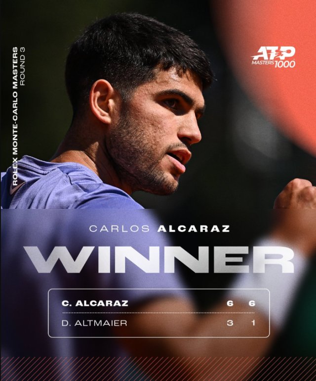 澳网力克蒙特卡洛大师赛，阿尔卡拉斯关键制胜的简单介绍